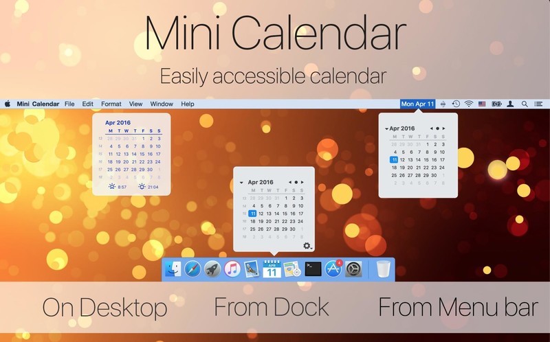 bill calendar for mac